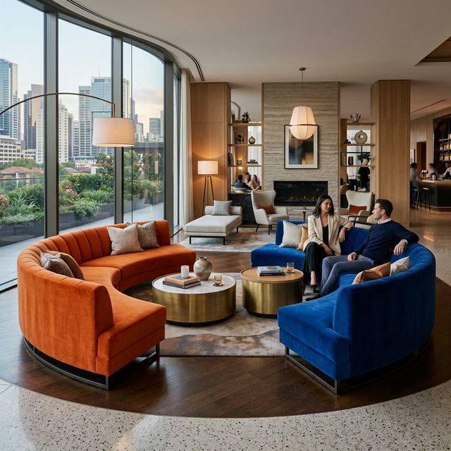 Özel Tasarım Kavisli Koltuklar